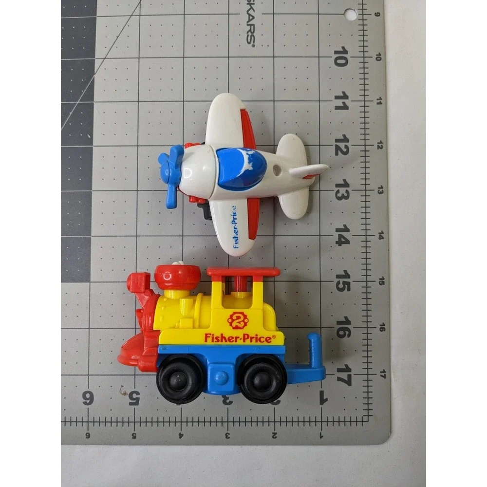 Fisher‎ Price Flip Track Train Airplane Car Vehicle Lot